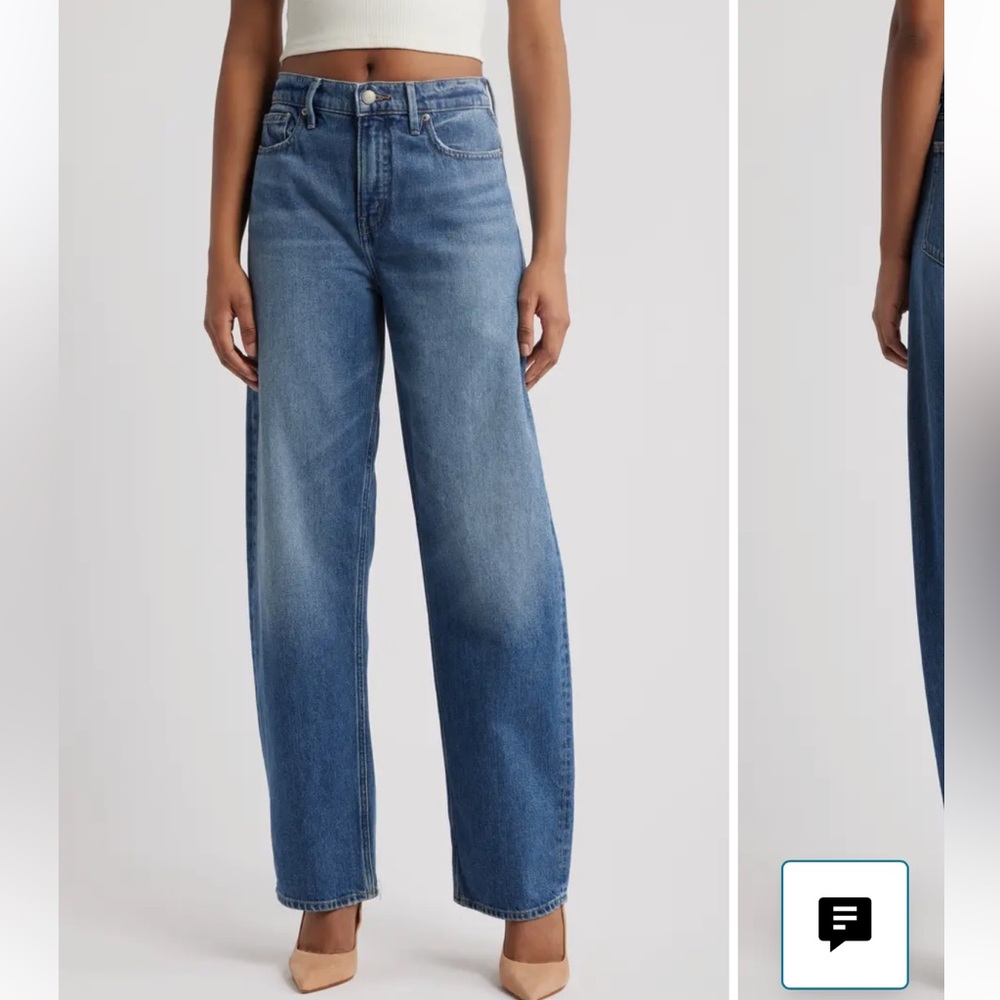 • Good American • Good Barrel Relaxed Jeans
High Rise Wide Tapered 28 - Picture 1 of 5